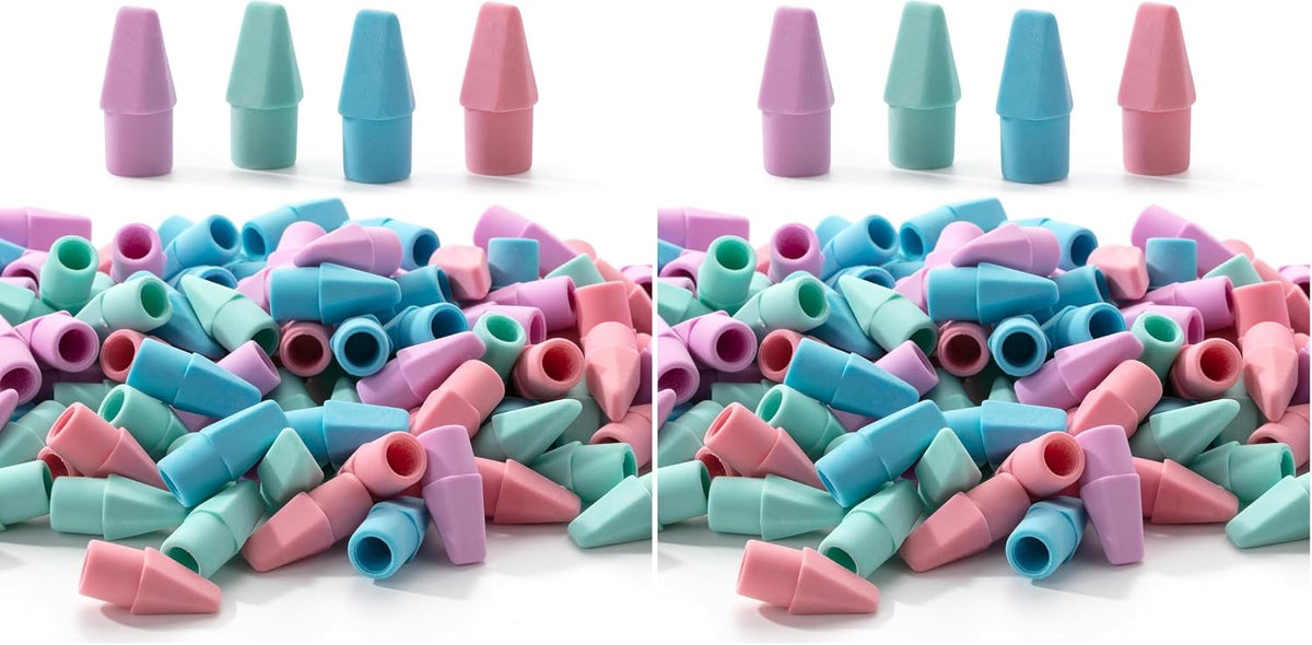 Mr. Pen- Pencil Top Erasers, 120 Pack, Latex-Free, No-Smudge