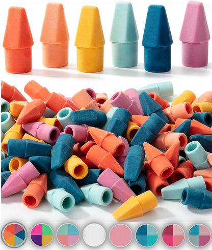 Mr. Pen- Pencil Top Erasers, 120 Pack, Latex-Free, No-Smudge