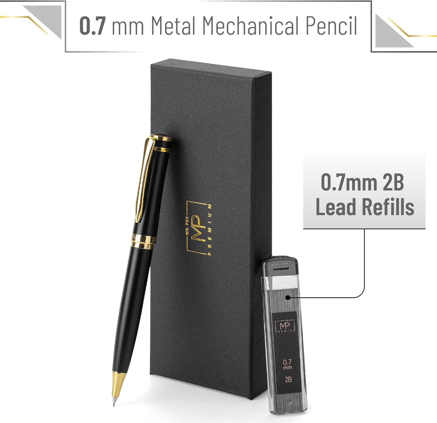 Luxury Metal Mechanical Pencil, Mechanical Pencils 0.7mm, Sketching Pencils Mechanical 0.7, Drafting Pencil, Mechanical Pencil Metal, Lead Pencils, Gift Mechanical Pencil Luxury