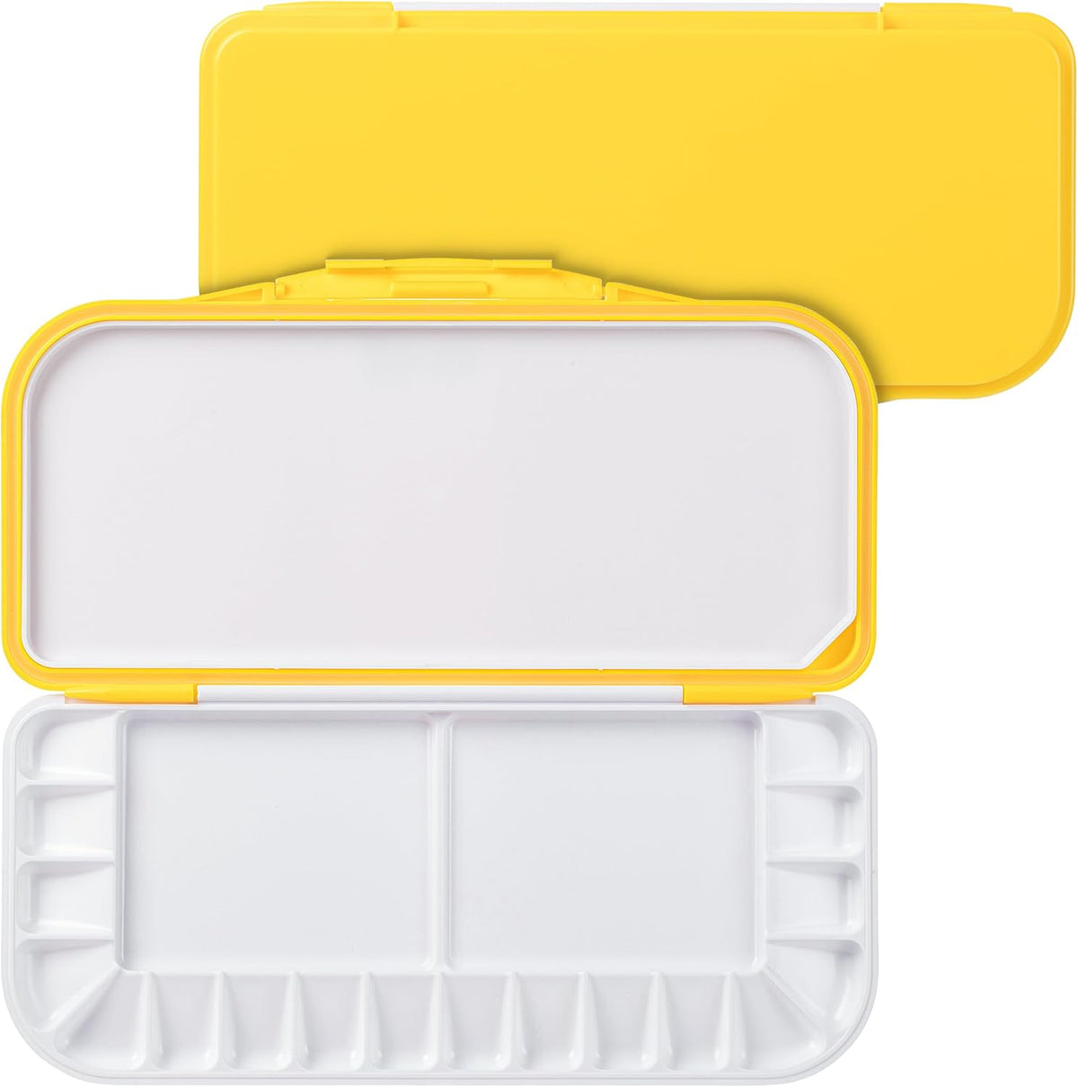 Mr. Pen- Airtight Watercolor Palette with Lid, Yellow, 18 Wells and 2 Mixing Areas, Empty Watercolor Palette