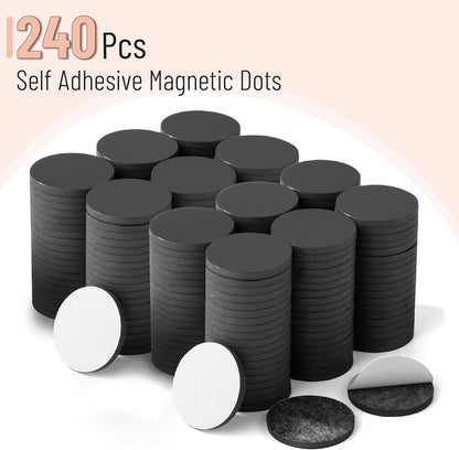 Mr. Pen- Self Adhesive Magnet Dots, 240 pcs, Magnets for Crafts, Magnets with Adhesive Backing