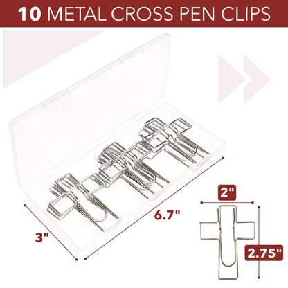 Mr. Pen- Metal Cross Pen Clips, 10 pcs, Rose Gold or Silver Cross Pen Holder