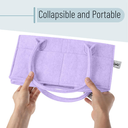Mr. Pen- Baby Diaper Caddy Organizer, Orchid Mist, Baby Caddy Organizer with Handle, Compact Size, Collapsible & Portable
