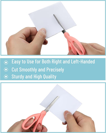 Bulk Kids Scissors 5”, 24 Pack, Blunt Tip, Modern Shades, Ages 4+