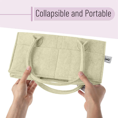 Mr. Pen- Baby Diaper Caddy Organizer, Olive Calm, Baby Caddy Organizer with Handle, Compact Size, Collapsible & Portable