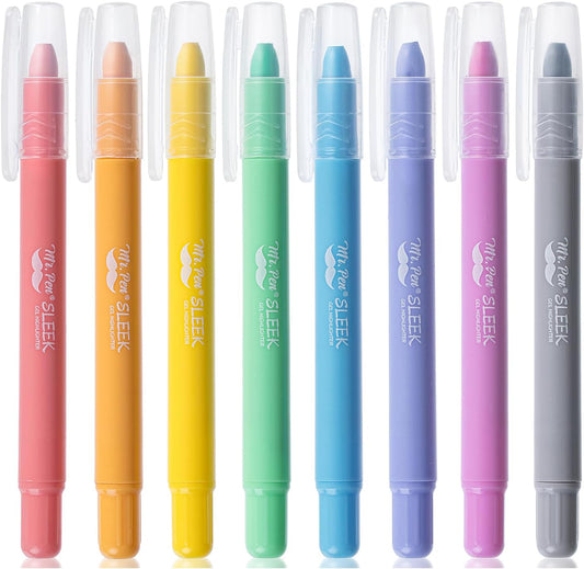 Mr. Pen- Gel Highlighter, 8 Pack, Friendly Colors, Bible Highlighters No Bleed