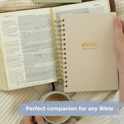Mr. Pen- Abide Bible Study Journal – A5 Hardcover Journal with 240 Pages, 120gsm Paper, Gold Metal Spiral, Christian Gift for Women, SOAP Bible Study Method