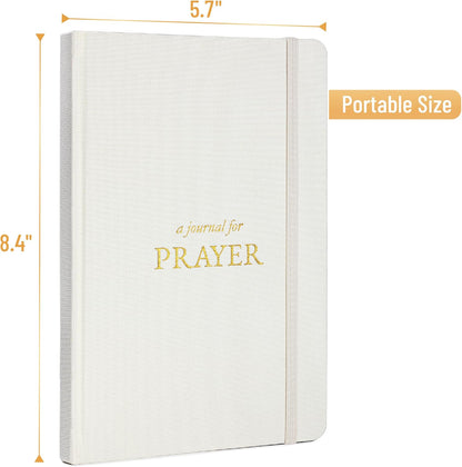 Mr. Pen- Prayer Journal for Women and Men, 8.4"x5.7", 80 Sheets, Light Beige, Bible Journal for Women