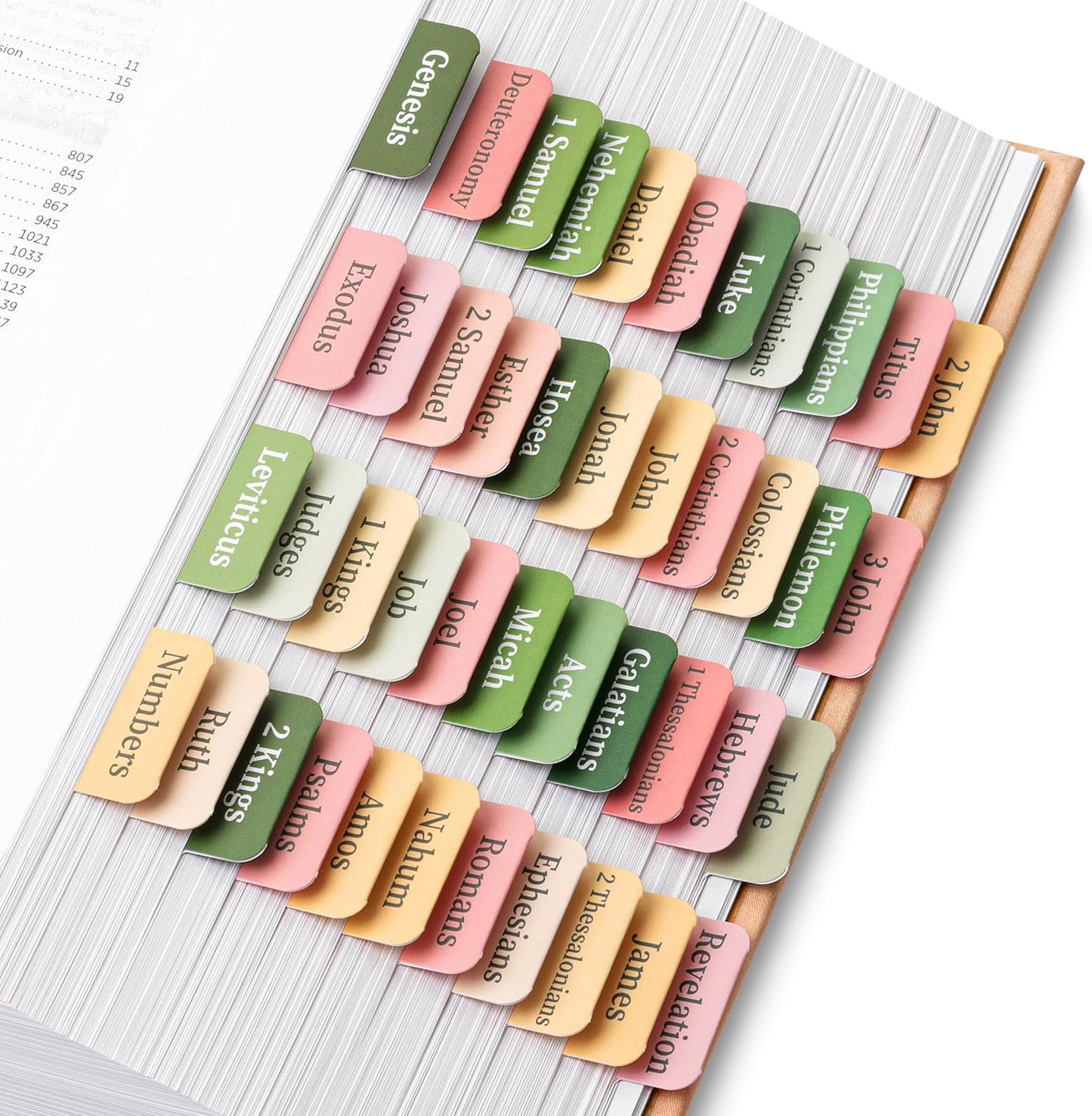 Bible Tabs, 75 Tabs, Colorful, Laminated Bible Tabs for Women and Men, Bible Tabs for Study Bible, Bible Index Tabs, Bible Book Tabs, Bible Labels Tabs, Mr Pen Bible Tabs