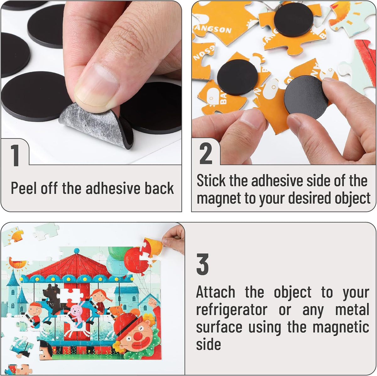 Mr. Pen- Self Adhesive Magnet Dots, 320 pcs, Flexible and Extra Thin, 0.8" x 1mm Thickness, Magnetic Dots with Adhesive Backing