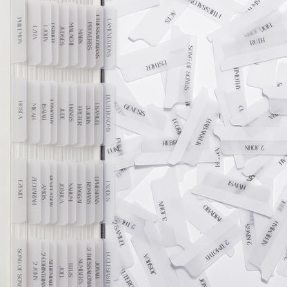 Mr. Pen- Bible Tabs, 75 Tabs, Transparent White Laminated Bible Tabs for Women and Men