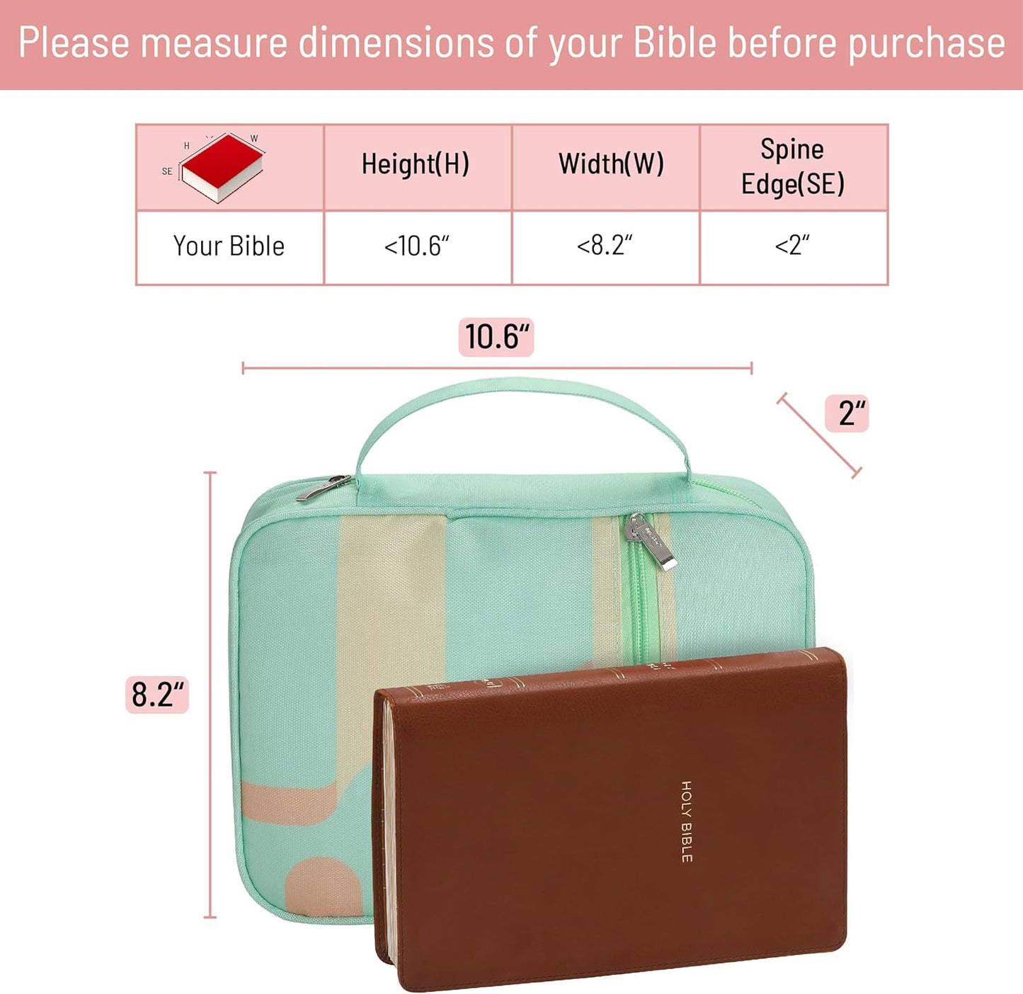 Mr. Pen- Bible Case, Green Serenity, Bible Covers for Women