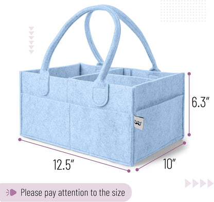 Mr. Pen- Baby Diaper Caddy Organizer, Sky Bliss, Baby Caddy Organizer with Handle, Compact Size, Collapsible & Portable