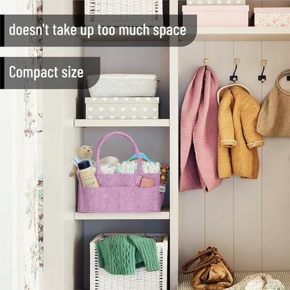 Mr. Pen- Baby Diaper Caddy Organizer, Lavender Dream, Baby Caddy Organizer with Handle, Compact Size, Collapsible & Portable