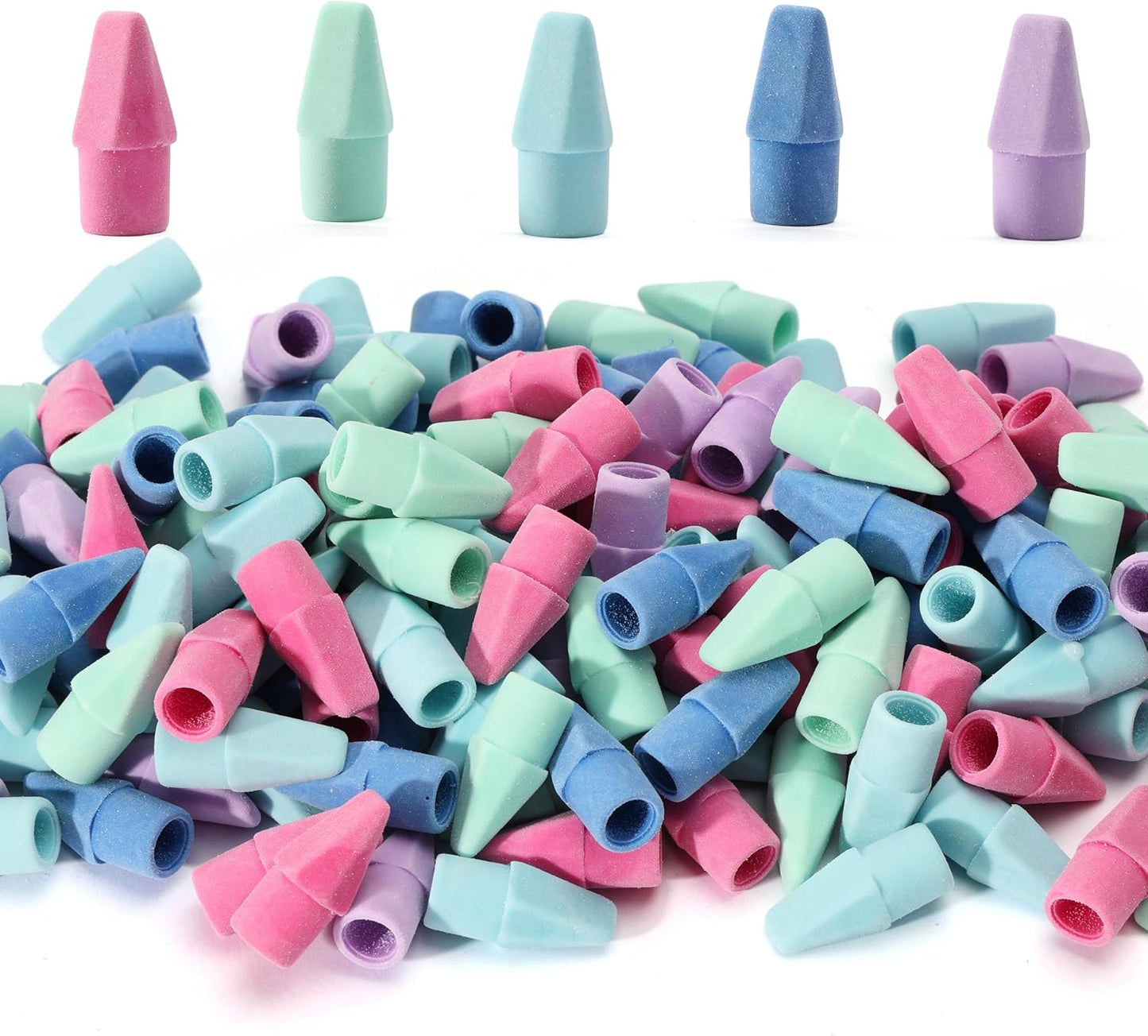 Mr. Pen- Pencil Top Erasers, 120 Pack, Latex-Free, No-Smudge