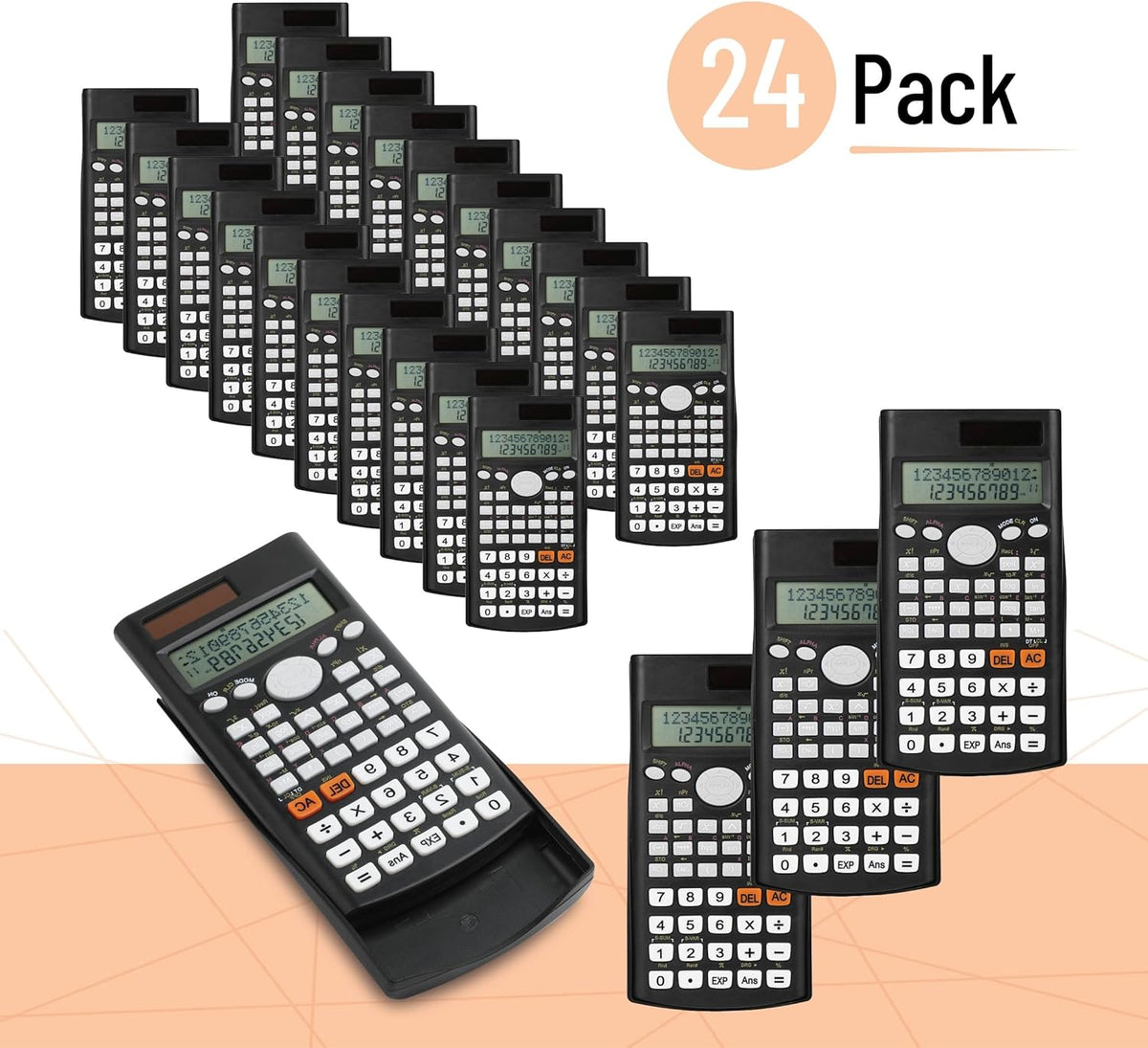 Mr. Pen- Scientific Calculators, 24 pcs, 2 Line Calculator for School