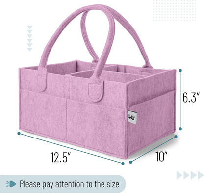 Mr. Pen- Baby Diaper Caddy Organizer, Lavender Dream, Baby Caddy Organizer with Handle, Compact Size, Collapsible & Portable