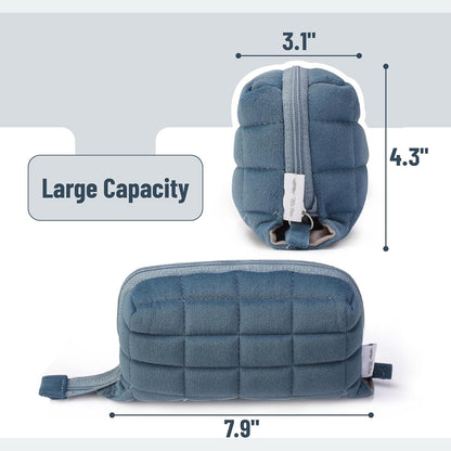 Blue Pencil Pouch, Large Capacity Pillow Pencil Case, Pencil Bag, Pen Case