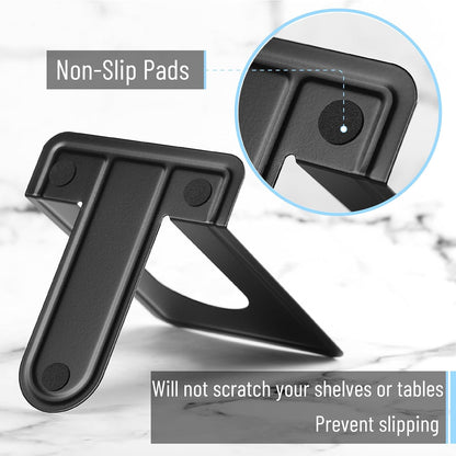 Mr. Pen- Book Ends, 8 Pack, Black, Heavy Duty Metal Bookends for Shelves, Book Holders for Shelves