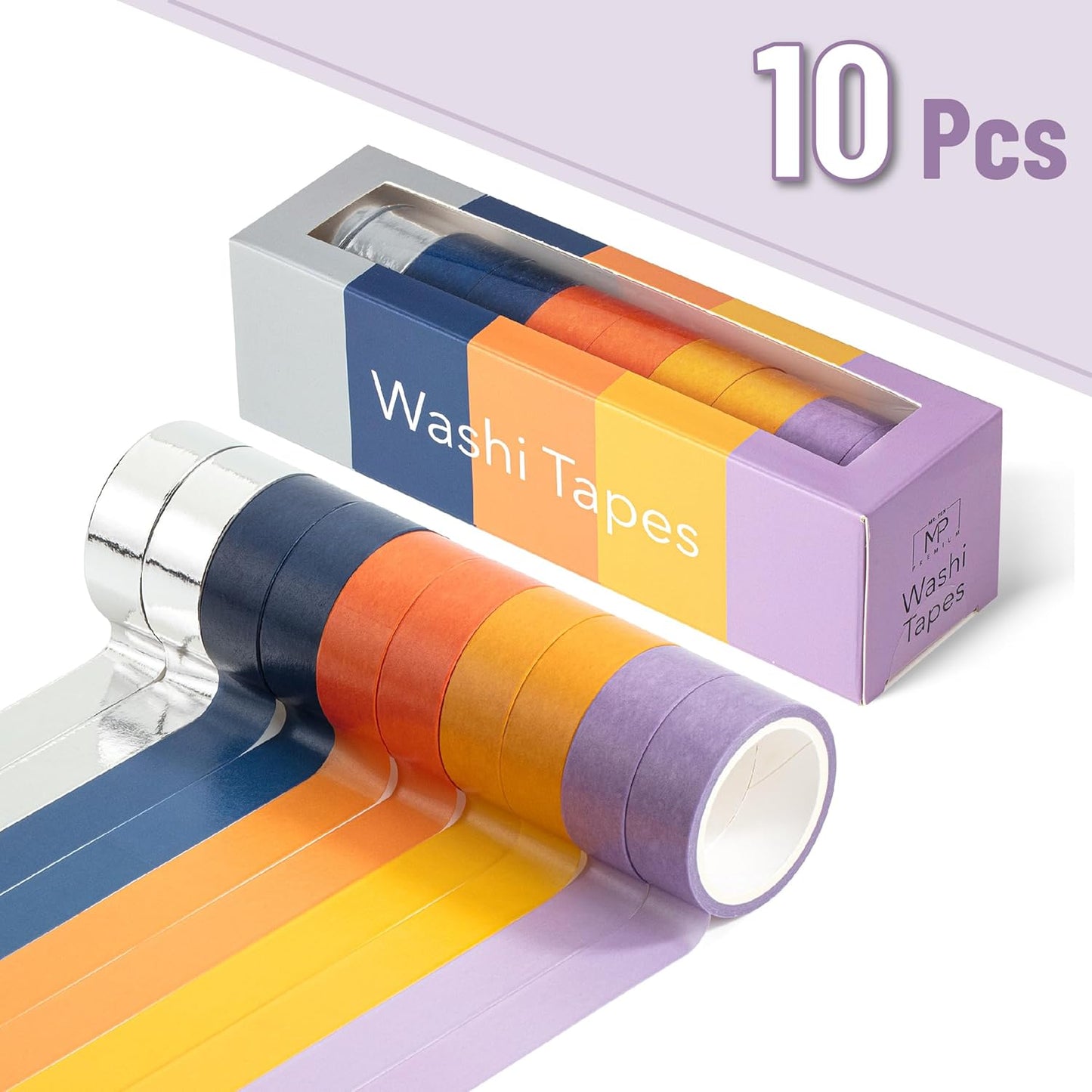 Mr. Pen- Washi Tape Set, 10 Rolls, Autumnal Reverie, Decorative Tape, Washi Tapes