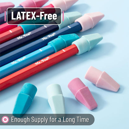 Mr. Pen- Pencil Top Erasers, 120 Pack, Latex-Free, No-Smudge