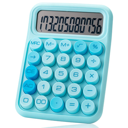 Mechanical Switch Calculator, 12 Digits, Large LCD Display, Pink Calculator Big Buttons, Mechanical Calculator, Calculators Desktop Calculator, Cute Calculator, Aesthetic Calculator Pink