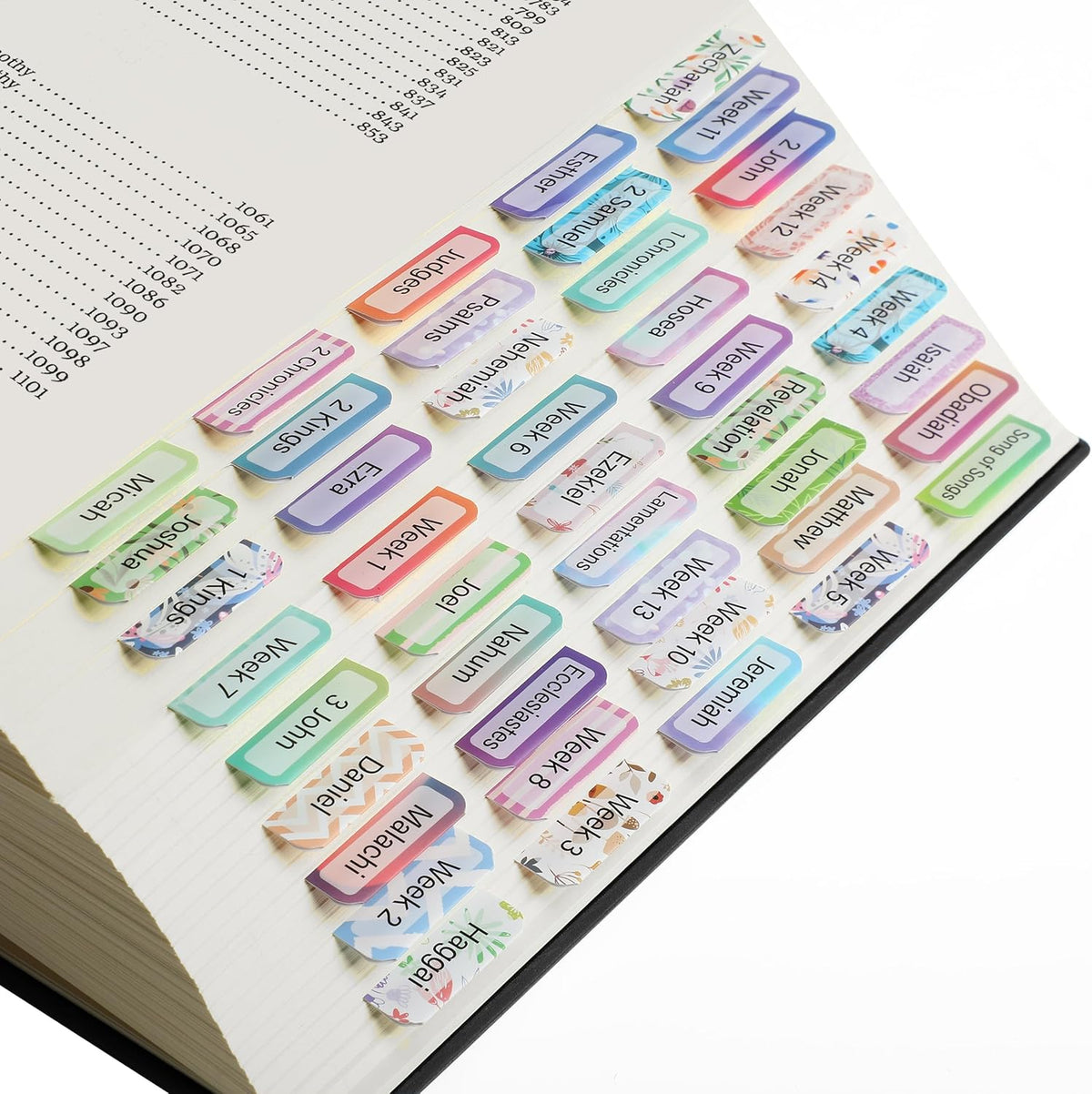 Mr. Pen- Bible Tabs, 120 pcs, Colorful, Laminated Bible Tabs for Women and Men