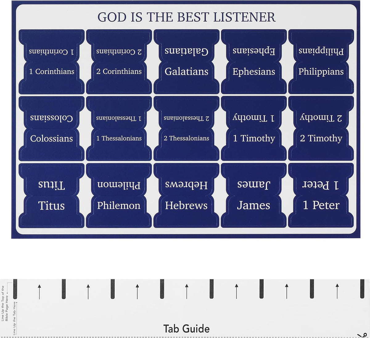 Mr. Pen- Bible Tabs, 75 Tabs, Sapphire Blue, Laminated Bible Tabs for Women and Men
