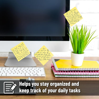 Bulk Yellow Sticky Notes 3x3, 48 Pads, 2880 Notes