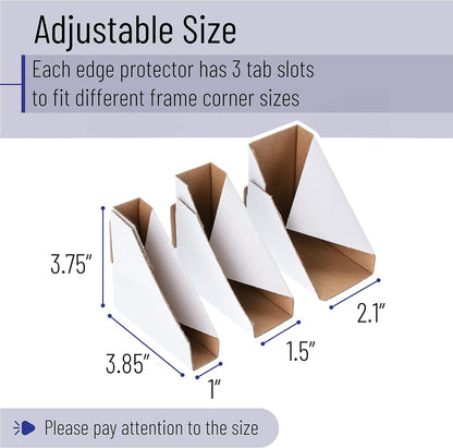 Mr. Pen- Adjustable Cardboard Corner Protectors, Fits 0.5", 1" and 1.5", 120 Pack