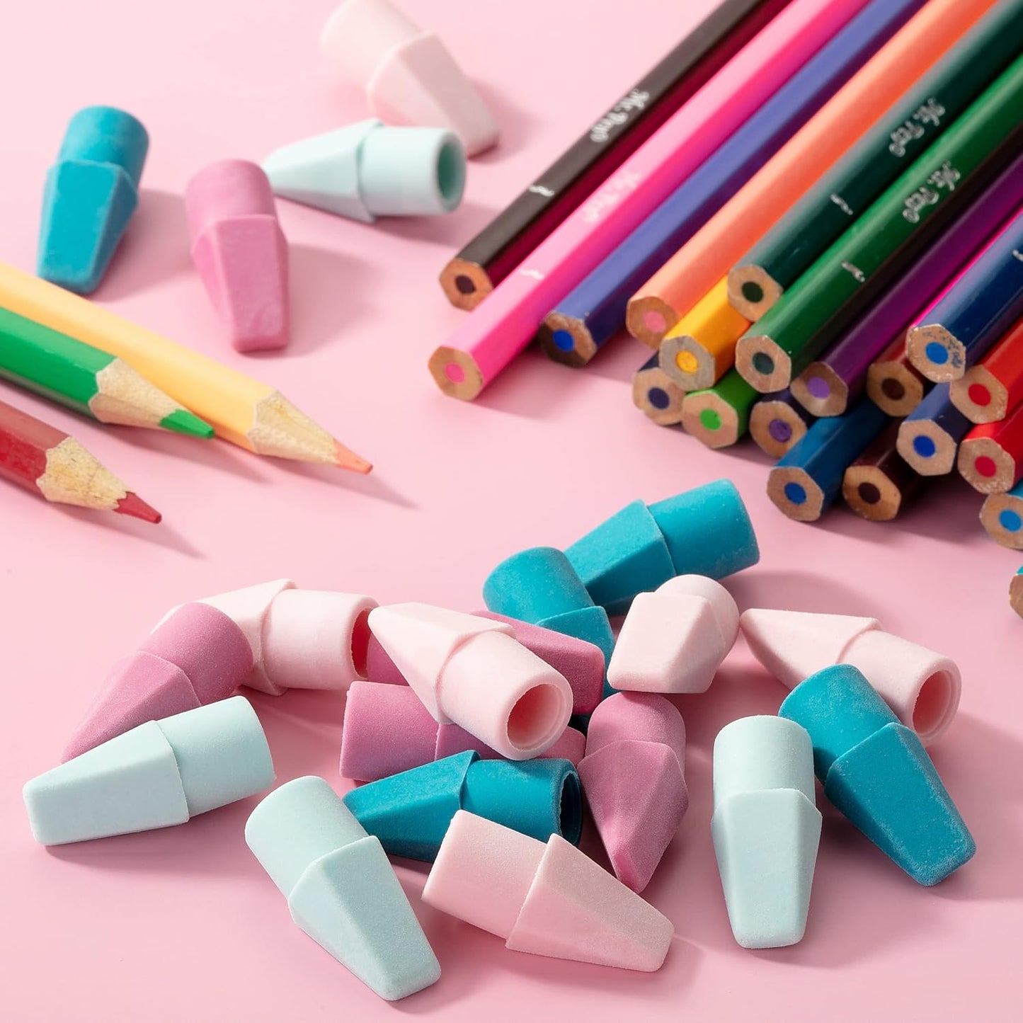 Mr. Pen- Pencil Top Erasers, 120 Pack, Latex-Free, No-Smudge