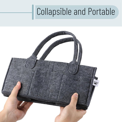 Mr. Pen- Baby Diaper Caddy Organizer, Charcoal Gray, Diaper Organizer