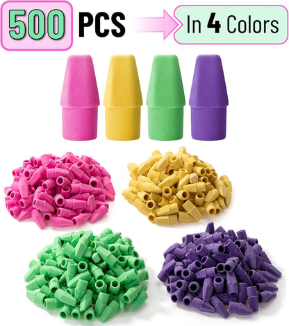 Mr. Pen- Pencil Top Erasers, 120 Pack, Latex-Free, No-Smudge