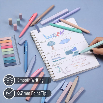 Mr. Pen- Aesthetic Bible Highlighters and Pens No Bleed, 16 Pack, 200 Sheets Transparent Sticky Tabs, Bible Highlighters No Bleed Highlighters for Bible Pages No Bleed