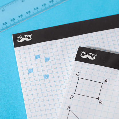 Graph Paper, 2 Pack of 55 Sheets, 8.5"x11", 5x5 (5 Squares per inch), Graphing Paper, Grid Paper Pad, Math Graph Paper Pad, Drafting Paper, Computation Pads, Square Paper, Math Paper