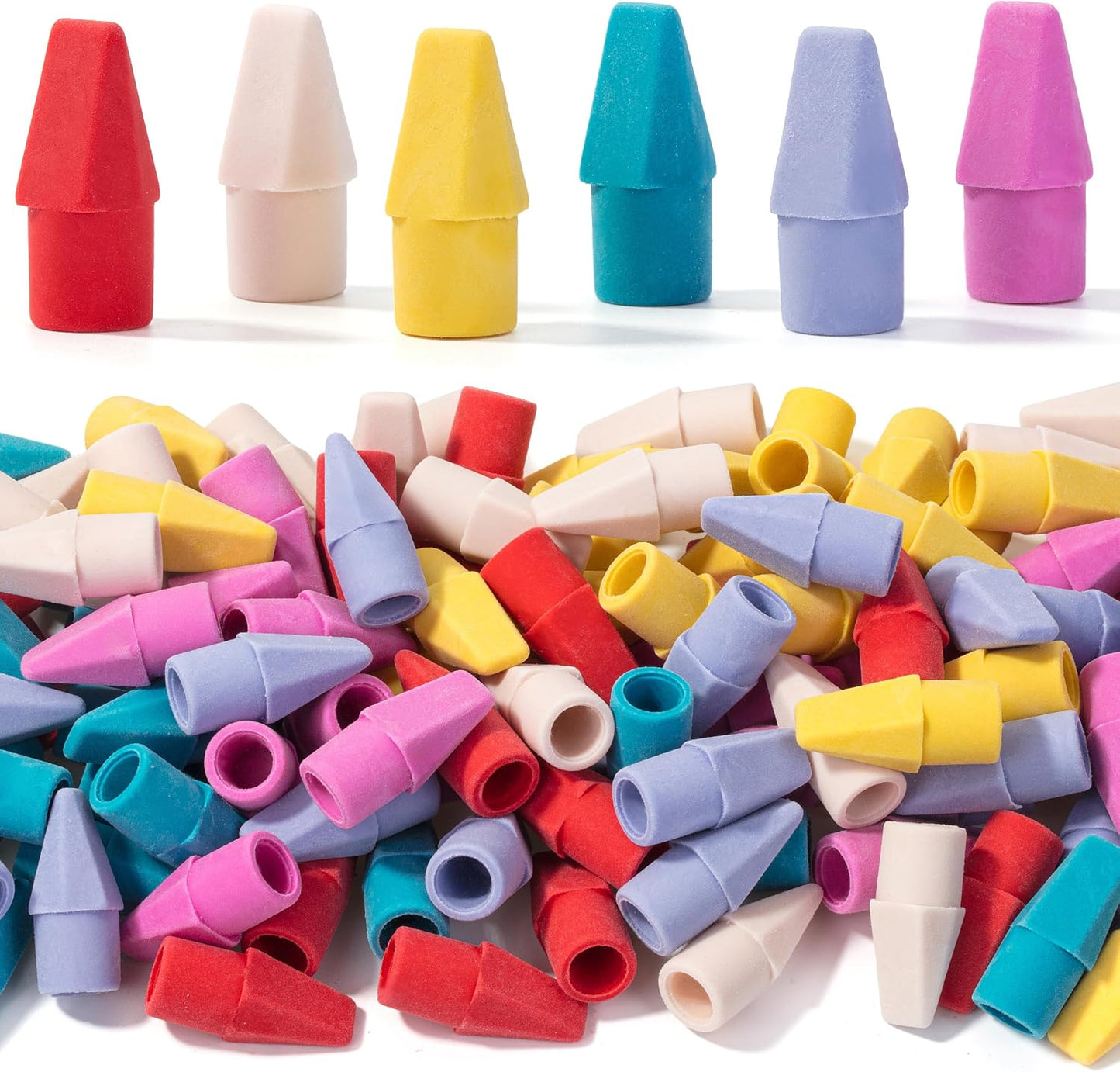Mr. Pen- Pencil Top Erasers, 120 Pack, Latex-Free, No-Smudge