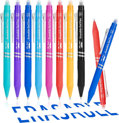 Mr. Pen- Erasable Gel Pens, 8 Pens & 8 Refills, 0.7mm, Assorted Colors