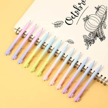 Mr. Pen- Retractable Gel Pens, 12 Pack, Black Ink Gel Pens Fine Point 0.5mm, Gradient Barrel