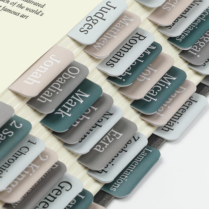 Mr. Pen- Bible Tabs, 75 Tabs, Winter Wood, Laminated Bible Tabs for Women and Men