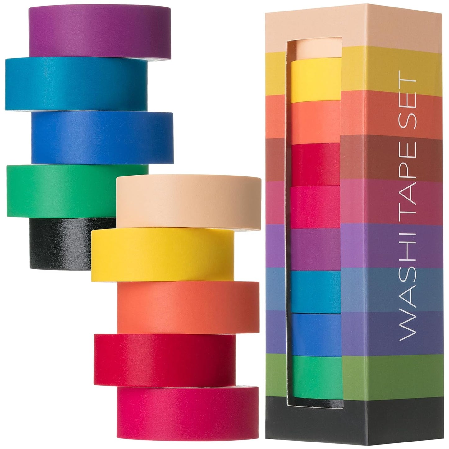 Mr. Pen- Washi Tape Set, 10 Pack, Decorative Tape, Washi Tapes, Colored Tape, Scrapbook Tape