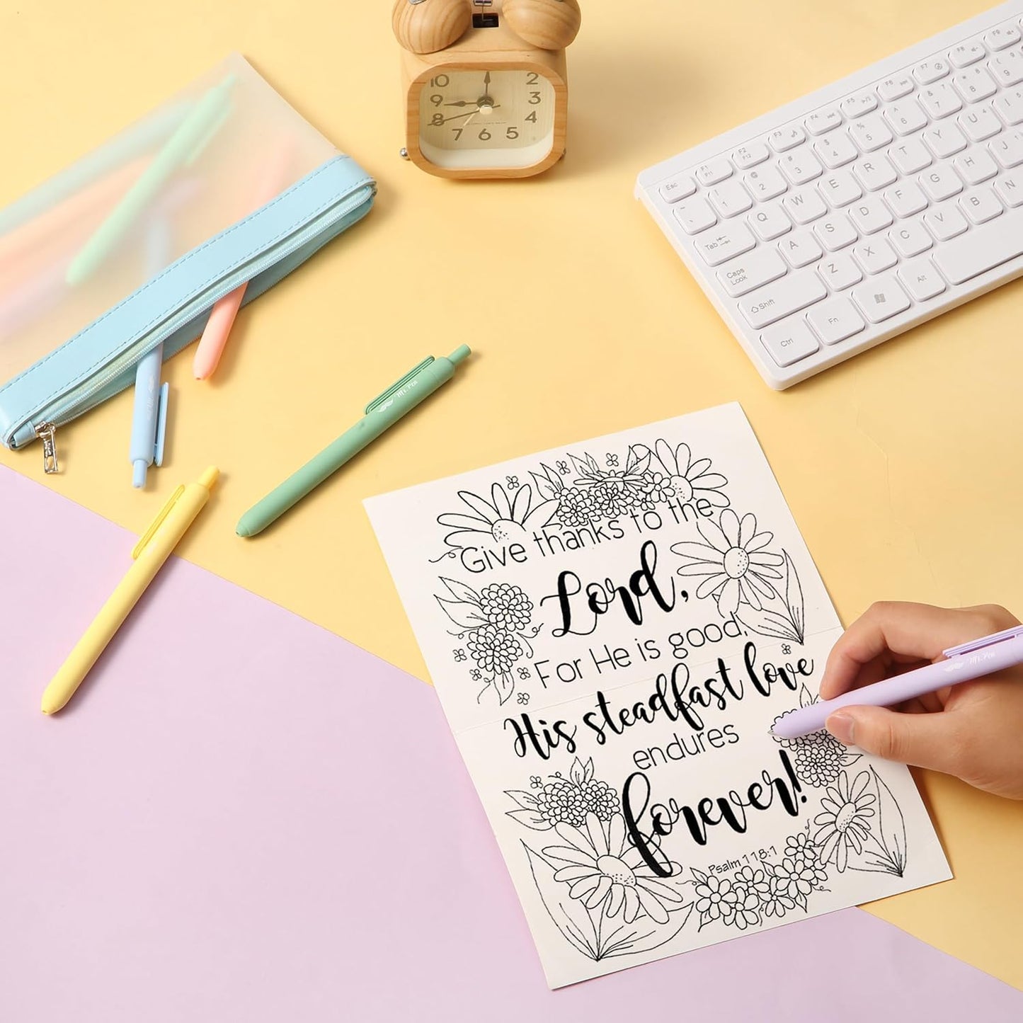 Mr. Pen- Retractable Gel Pens, 12 Pack, Black Ink Gel Pens Fine Point 0.5mm, Gradient Barrel