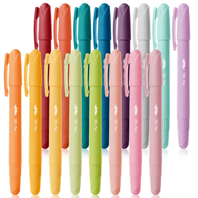 Bible Gel Highlighters, 16 Pack, Assorted Colors, No-Bleed, Twist-Up, Sharpenable Tips, Scripture Study Supplies