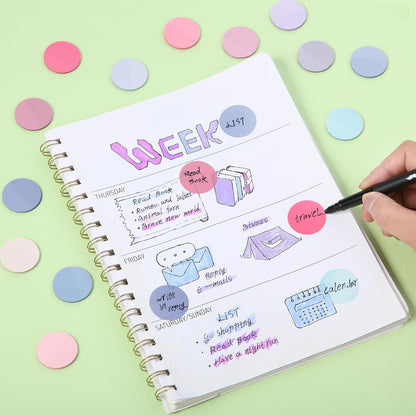 Mr. Pen- Transparent Sticky Note Set, 560Sheets, Colorful, Round Transparent Sticky Notes Set, Bible Sticky Notes Clear Sticky Notes Transparent