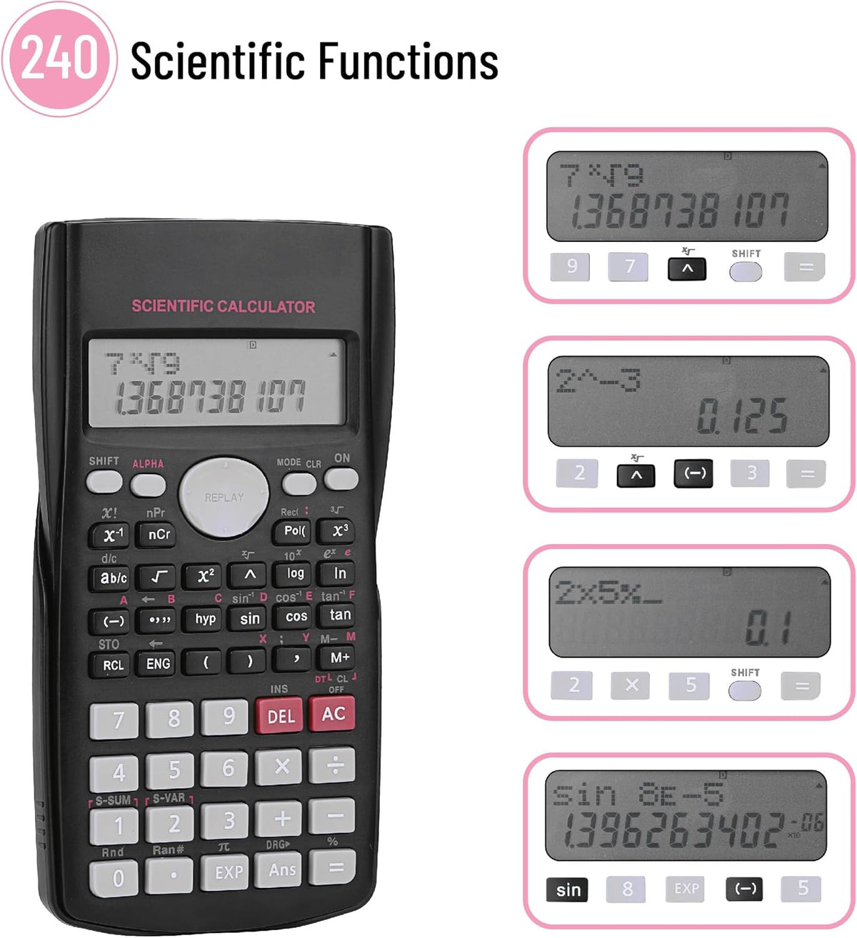Mr. Pen- Scientific Calculator, 24pcs, 2 Line, Scientific Calculators for Students