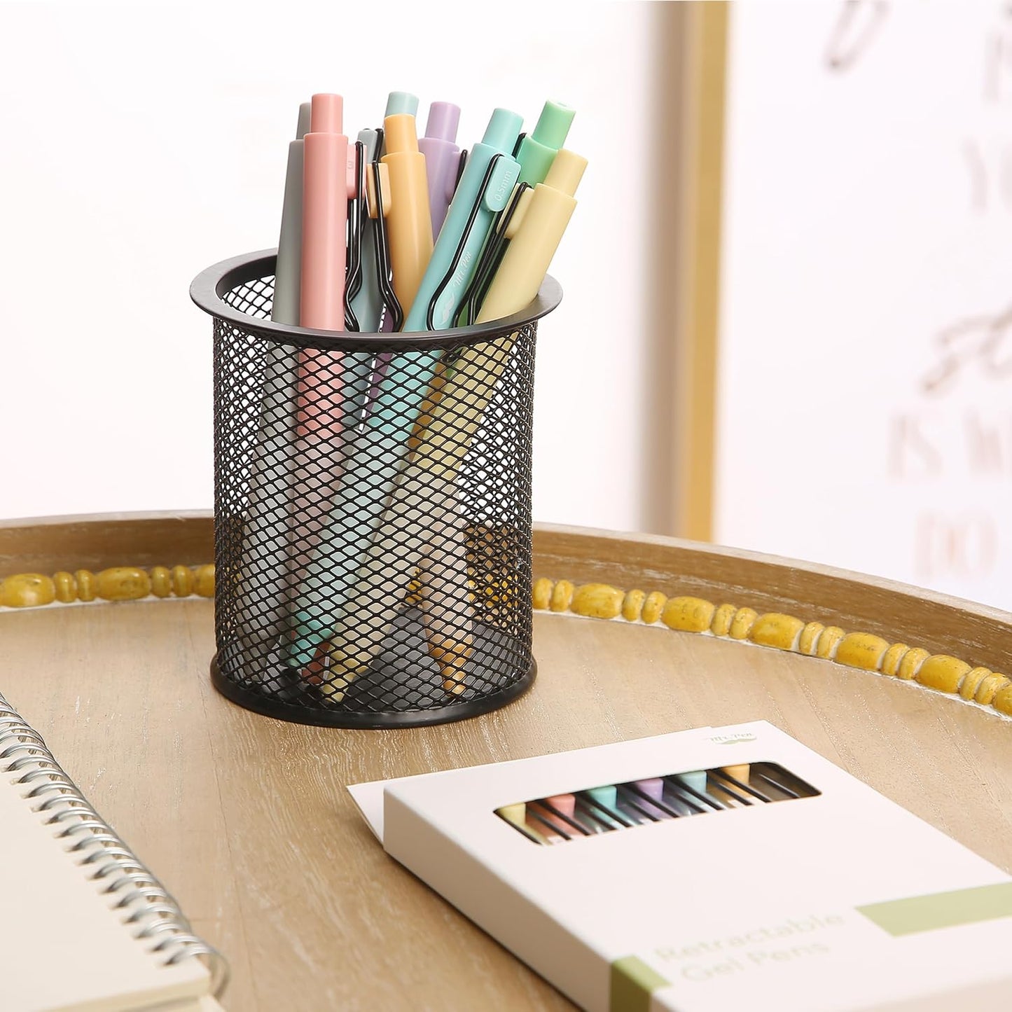Mr. Pen- Retractable Gel Pens, 8 Pack, Black Ink, Pastel Barrels