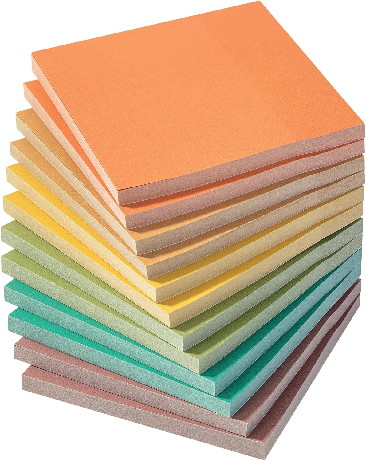 Earthy Sticky Notes Mr. Pen Earthy Colors Sticky Notes 3x3, 600 Sheets