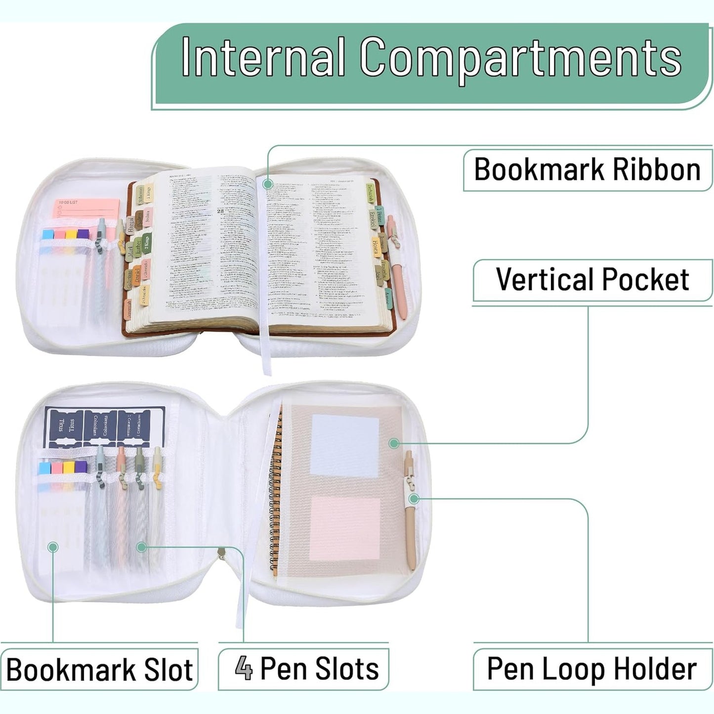 Mr. Pen- Bible Case, Blush Bloom, Bible Covers for Women, Bible Cover, Bible Bag, Bible Covers for Girls, Bible Carrying Case for Women