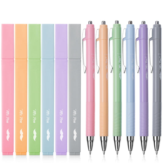 Mr. Pen- Aesthetic Highlighters and Pens No Bleed, 12 Pack, Assorted Colors Bible Highlighters No Bleed, Colorful Ink Bible Pens, No Bleed Highlighters for Bibles, Bible Pens No Bleed Through