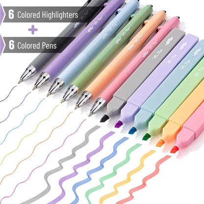 Mr. Pen- Aesthetic Highlighters and Pens No Bleed, 12 Pack, Assorted Colors Bible Highlighters No Bleed