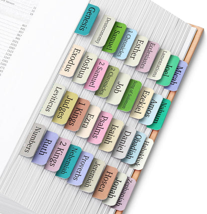 Mr. Pen- Bible Tabs, 75 pcs, Serenity Scripture, Laminated Bible Tabs for Women and Men
